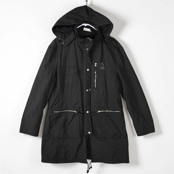 Disneyland Resort Pairs Hooded Parka Jacket Mens XL Black Limited Edition EUC
